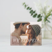 駆け落ちだ！モダン写真 案内ポストカード (スタンド正面)
