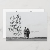 駆け落ちのお知らせと招待状 招待状 (正面/裏面)