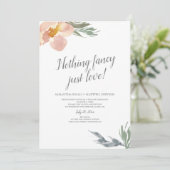 駆け落ちの受付　愛だけを祝って 招待状 (スタンド正面)