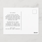 駆け落ちの告知が待ち遠しかった ポストカード (裏面)