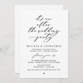 駆け落ちの後結婚のパーティー 招待状 (正面/裏面)