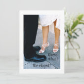 駆け落ちの発表 案内状 (スタンド正面)