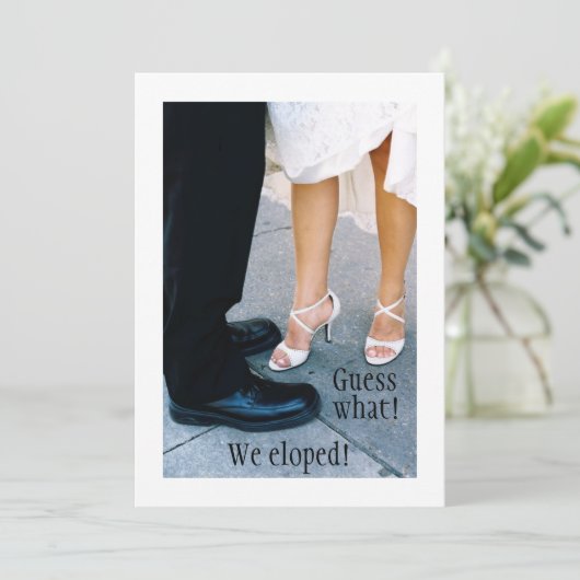 駆け落ちの発表 案内状 (スタンド正面)