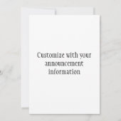 駆け落ちの発表 案内状 (裏面)