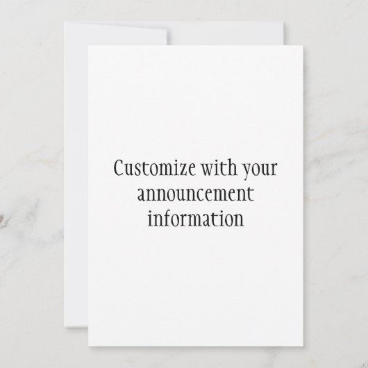 駆け落ちの発表 案内状 (裏面)