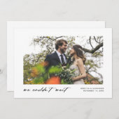 駆け落ちまで待てなかった 案内状 (正面/裏面)