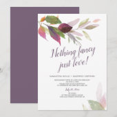 駆け落ちウェディング　愛だけ 招待状 (正面/裏面)