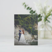 駆け落ちカスタムでの駆け落ち告知はがき ポストカード (スタンド正面)