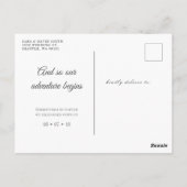 駆け落ちカスタムでの駆け落ち告知はがき ポストカード (裏面)