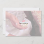 駆け落ちパーティの招待状 招待状 (裏面)