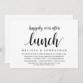 駆け落ちランチ結婚インビタットの後で幸せに 招待状 (正面/裏面)