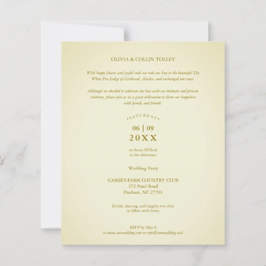 駆け落ち予算3写真たった今結婚しましたハンドレット (裏面)