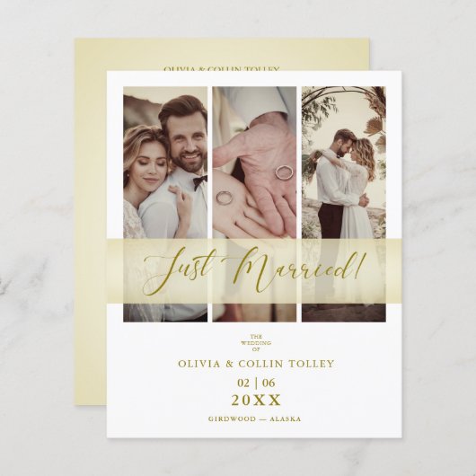 駆け落ち予算3写真たった今結婚しましたハンドレット (正面/裏面)