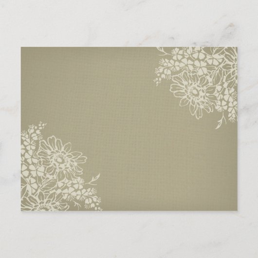 駆け落ち告知はがきヴィンテージフローラ 案内ポストカード (裏面)