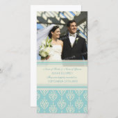 駆け落ち告知フォトカードアクアクリーム 案内状 (正面/裏面)