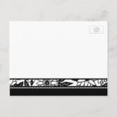 駆け落ち告知フォトポストカード白黒 案内ポストカード (裏面)