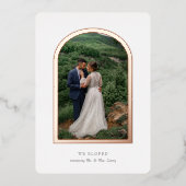 駆け落ち告知ホイ実在ルアーチ 箔招待状 (正面)