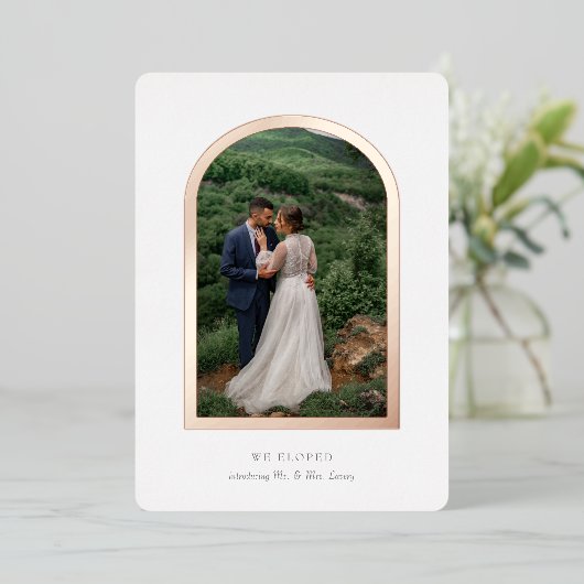 駆け落ち告知ホイ実在ルアーチ 箔招待状 (立ち正面)