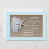 駆け落ち告知 – ビーチテーマ 案内状 (正面)