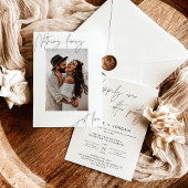 駆け落ち告知、モダン披露宴 招待状