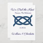 駆け落ち宣言が結び付いた 招待状 (正面/裏面)