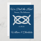 駆け落ち宣言が結び付いた 招待状 (正面/裏面)