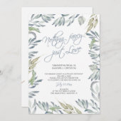 駆け落ち披露宴Nothing ファンシー Just Love 招待状 (正面/裏面)