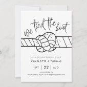 駆け落ち招待状、我々は結び目を結んだ 案内状 (正面)