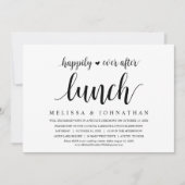 駆け落ち昼食の後結婚ずっと幸せに 招待状 (正面)