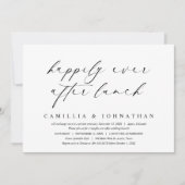 駆け落ち昼食の後結婚ずっと幸せに 招待状 (正面)