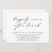 駆け落ち昼食の後結婚ずっと幸せに 招待状 (正面/裏面)