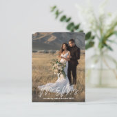 駆け落ち発表はがき 案内ポストカード (スタンド正面)