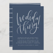 駆け落ち発表をした 案内状 (正面/裏面)