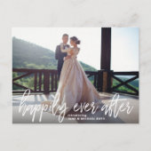 駆け落ち発表葉書 案内ポストカード (正面)