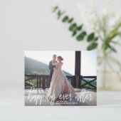 駆け落ち発表葉書 案内ポストカード (スタンド正面)