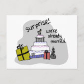 駆け落ち発表 案内ポストカード (正面)