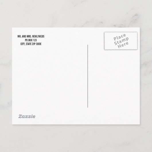 駆け落ち発表 案内ポストカード (裏面)