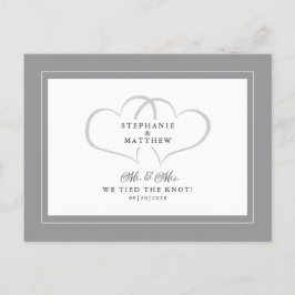 駆け落ち私たちは結び目をグレイ夫人と結んだ インビテーションポストカード