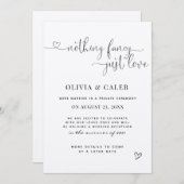 駆け落ち結婚の発表 招待状 (正面/裏面)