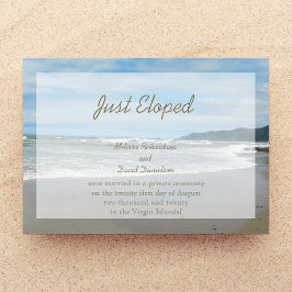 駆け落ち結婚の結婚発表招待状 招待状