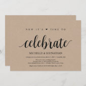 駆け落ち結婚招待状 招待状 (正面/裏面)