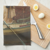 駆け落ち(ロマンチックなデート) (by E.B. Leighton) キッチンタオル (四つ折り)