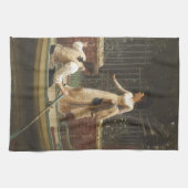 駆け落ち(ロマンチックなデート) (by E.B. Leighton) キッチンタオル (横)