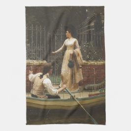 駆け落ち（ロマンチックなデート） (by E.B. Leighton) キッチンタオル