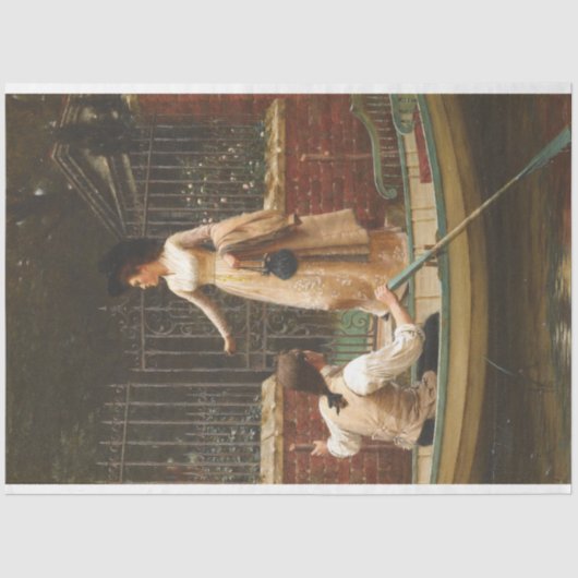 駆け落ち（ロマンチックなデート） (by E.B. Leighton) 薄葉紙 (正面)