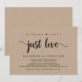 駆け落ち, 何も特別なものはなくただ愛, モダンクラフト 招待状 (正面/裏面)