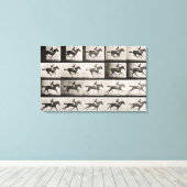 駆け足の馬で騎手、プレート627 'Animaから キャンバスプリント (インサイチュ (ウッドフロア))