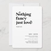 駆ファンシーけ落ちモダンの愛は結婚何もない 招待状 (正面)