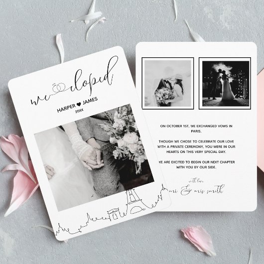 駆モダン落の告知 | 目的地パリ 招待状