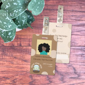 駆動インストラクターの縦型フォトIDバッジ バッジ